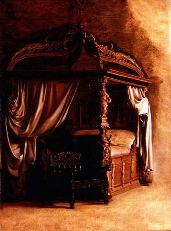 Il letto reale del re Cristiano IV di Danimarca